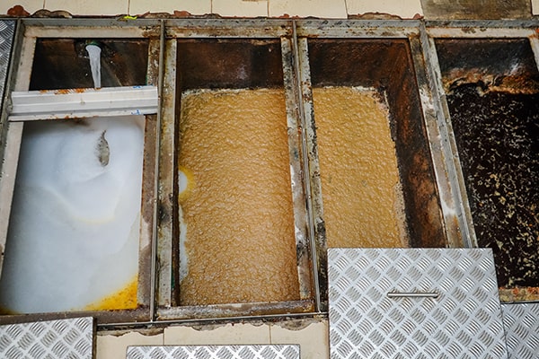 foul odors, slow-draining sinks, and grease buildup are common signs that indicate a need for professional grease trap maintenance